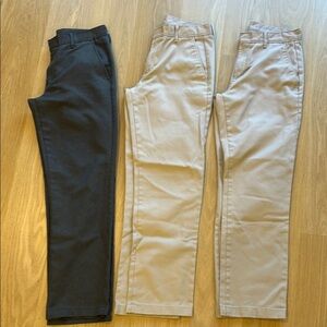 3 pairs of Men's Pants - 2 pairs Khaki and 1 pair Charcoal Gray